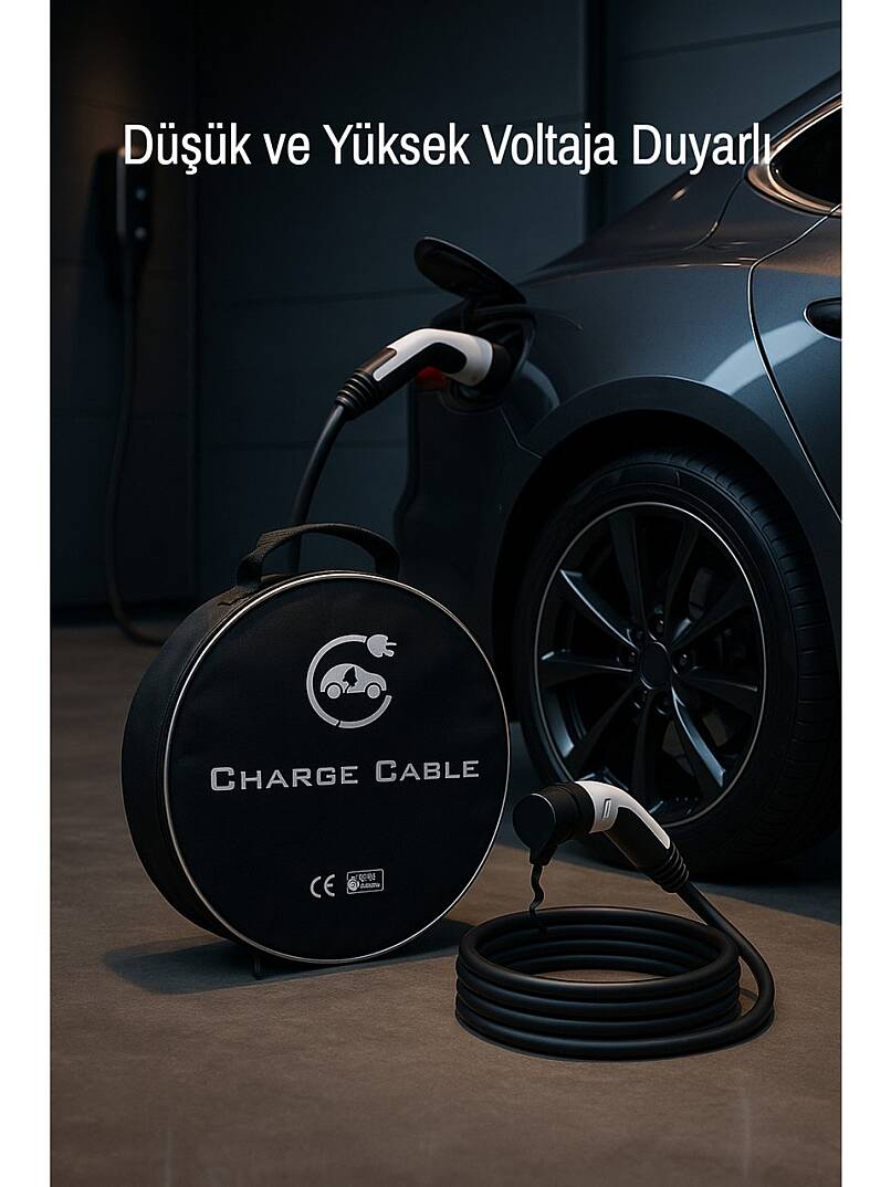 Bemis 5 Metre Elektrikli Araç Şarj Kablosu Seti Trifaze 22KW 32A Hızlı Şarj ve Taşınabilir Tasarım - 2