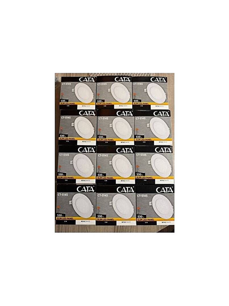 Cata 5145 Sıva Altı LED Panel Beyaz Işık 12 Adet - 1
