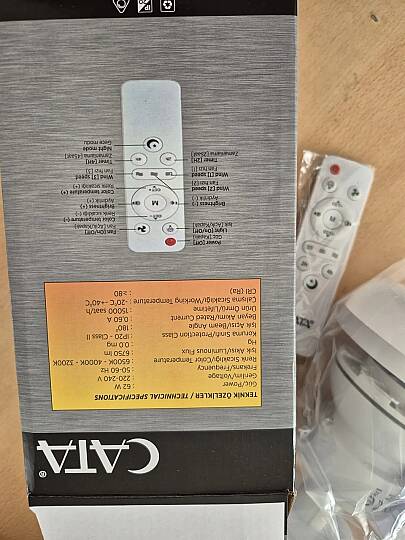 Cata CT-1154 62W Lodos Kumandalı Fan LED Ampul  - 3